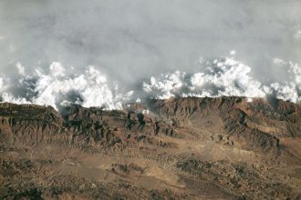 Stunning View from Space: Hazy Veil Envelops Mountains Near Pakistan’s ‘Throne of Solomon