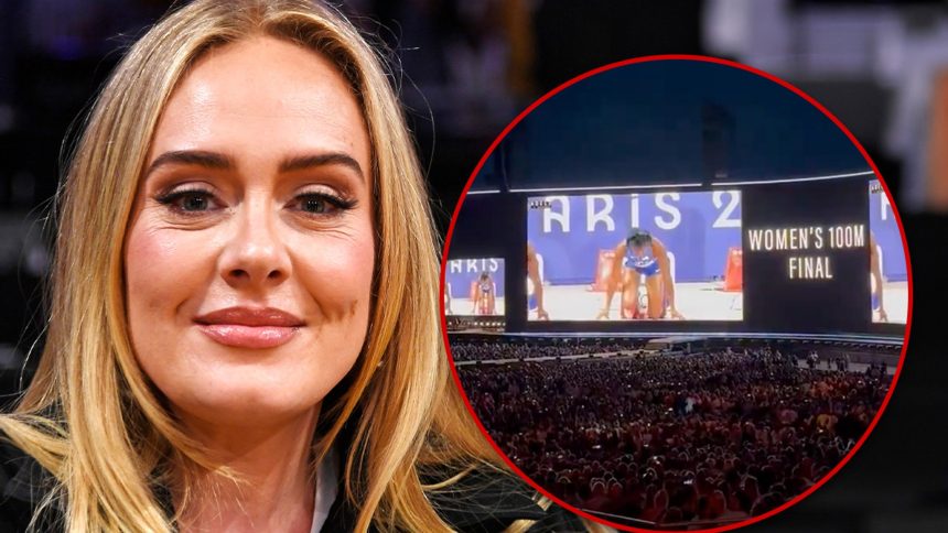 Adele Hits Pause on Munich Concert to Cheer for Women’s 100M Final!