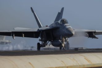 Super Hornet fighter jets loaded with supersonic missiles spotted in Middle East ahead of potential Iranian attacks: report