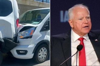 Walz’s Campaign Motorcade Collides en Route to Event: Minor Injuries Reported!