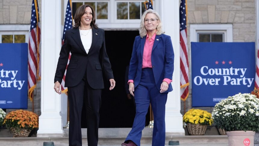 Unexpected Allies: Kamala Harris and Liz Cheney Join Forces in the Heart of the Republican Party